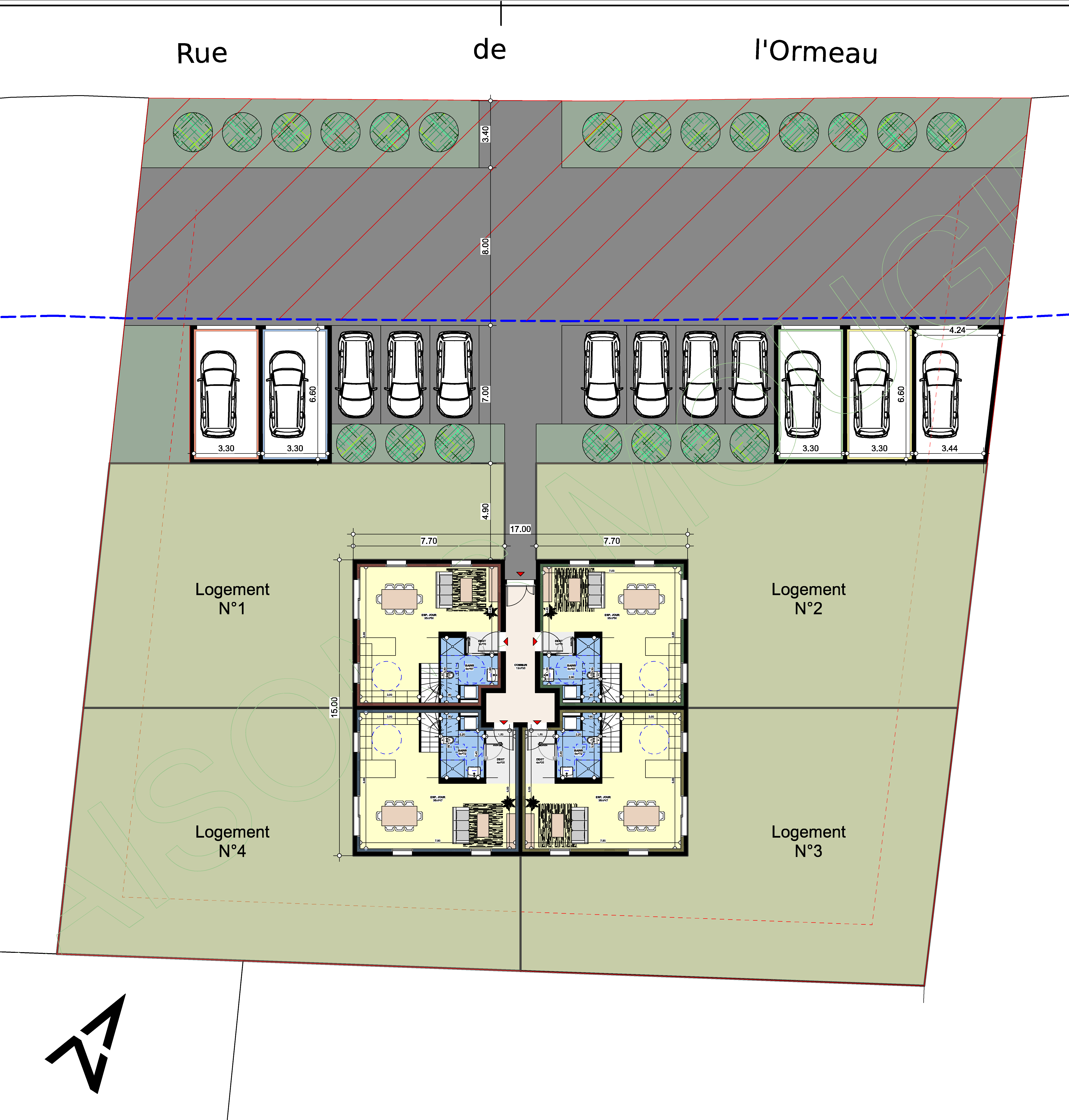 Plan d'implantation du projet